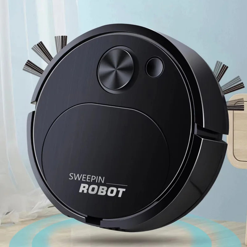 3-in-1 USB Rechargeable Robot Vacuum Cleaner – Sweeping, Mopping & Vacuuming with 1500Pa Suction, Slim Design