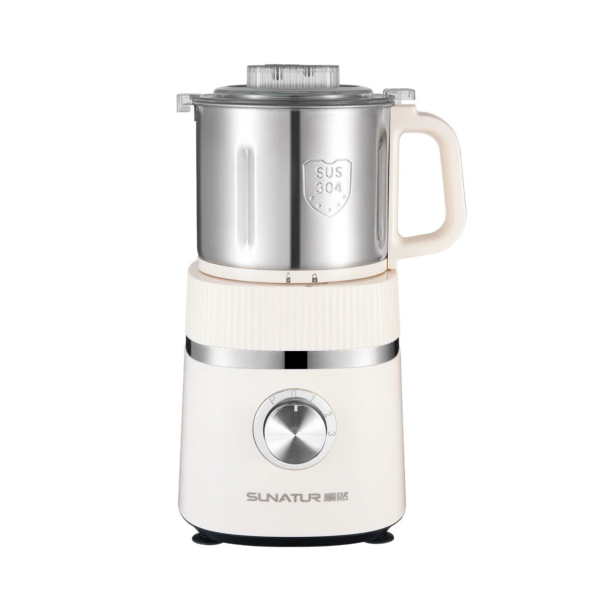 Sunatur 500W 2-in-1 Wet & Dry Food Grinder – 1L Capacity, Stainless Steel Blades, Adjustable Grind Settings