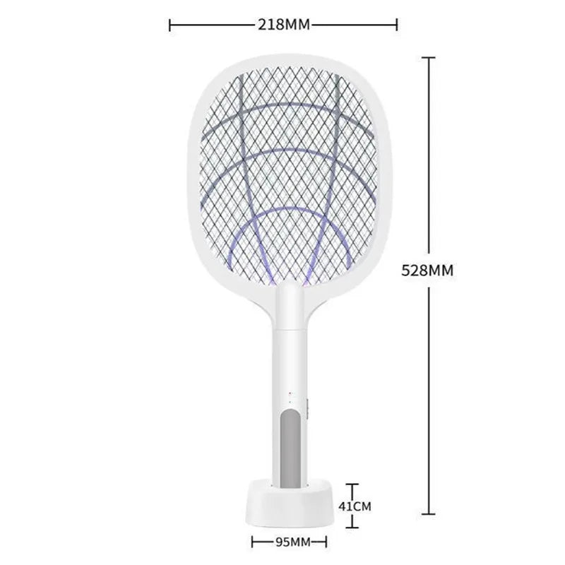 2-in-1 Electric Fly Swatter & UV Mosquito Killer – USB Rechargeable, Portable Pest Control for Home, Camping & Outdoor Use