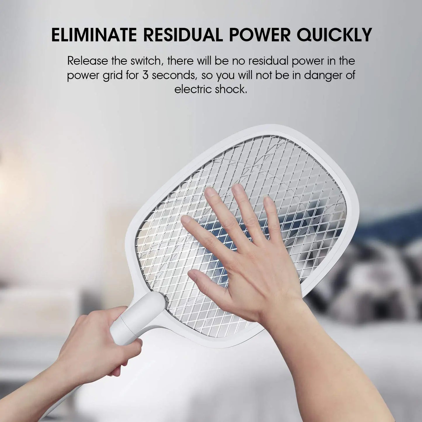 2-in-1 Electric Fly Swatter & UV Mosquito Killer – USB Rechargeable, Portable Pest Control for Home, Camping & Outdoor Use