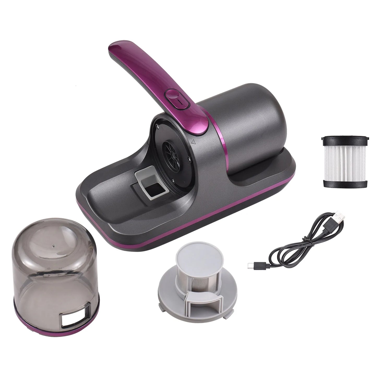 Compact Mattress Vacuum Cleaner – 100W Cordless UV Bed Cleaner with 8000Pa Suction & 2 Adjustable Speeds