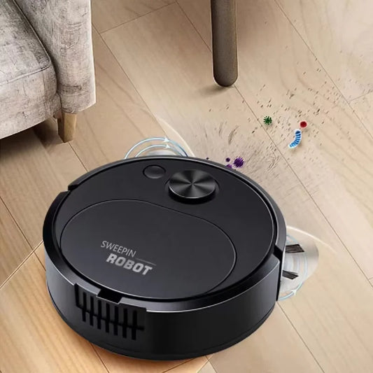 3-in-1 USB Rechargeable Robot Vacuum Cleaner – Sweeping, Mopping & Vacuuming with 1500Pa Suction, Slim Design