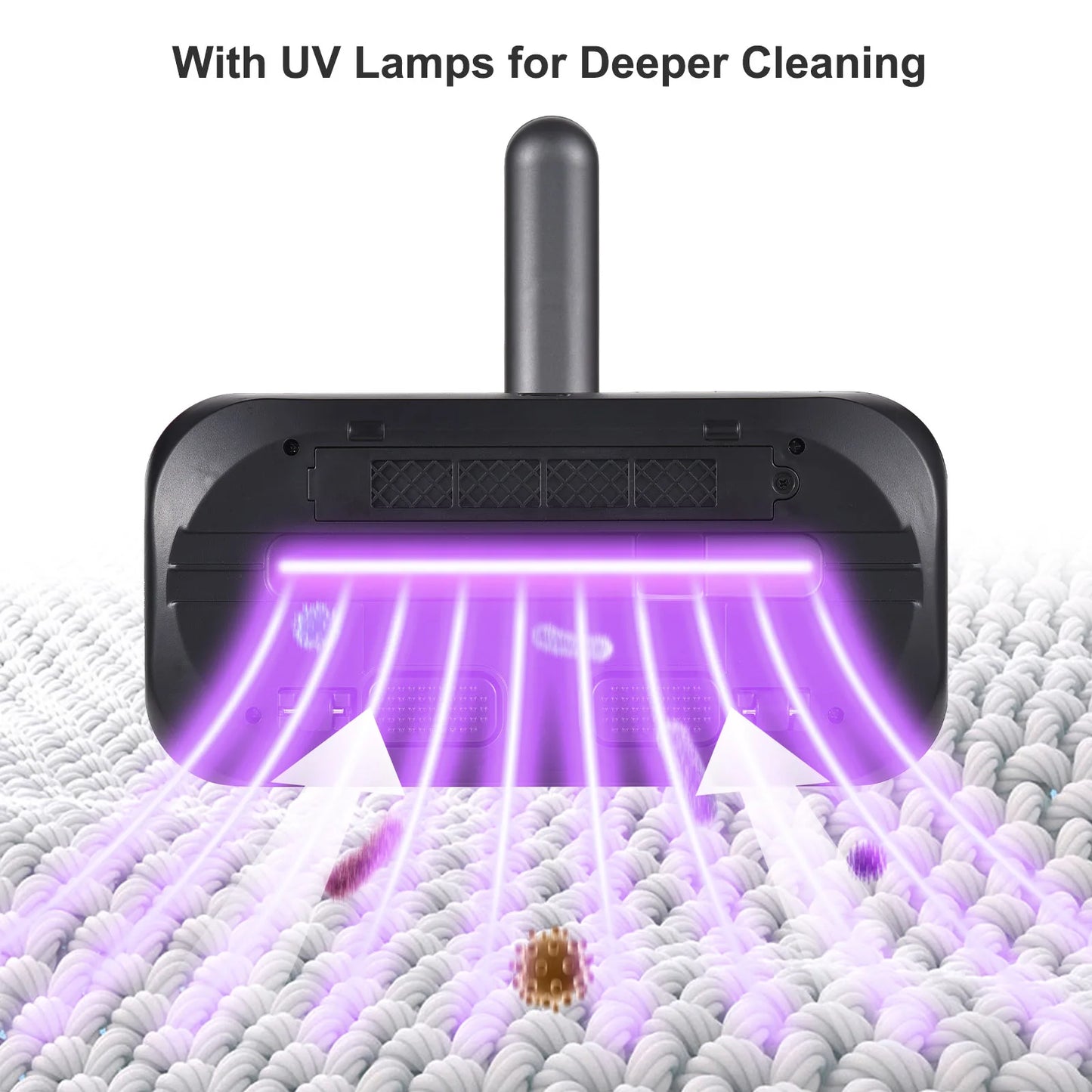Compact Mattress Vacuum Cleaner – 100W Cordless UV Bed Cleaner with 8000Pa Suction & 2 Adjustable Speeds